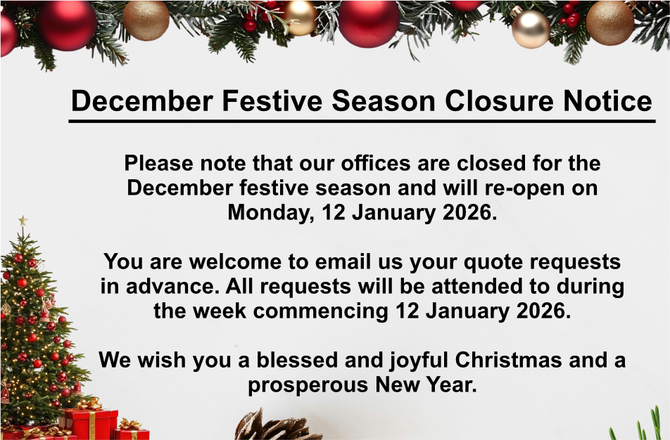Festive Website Notice - December Closed