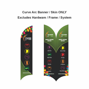 Curved Banners | PRINT ONLY